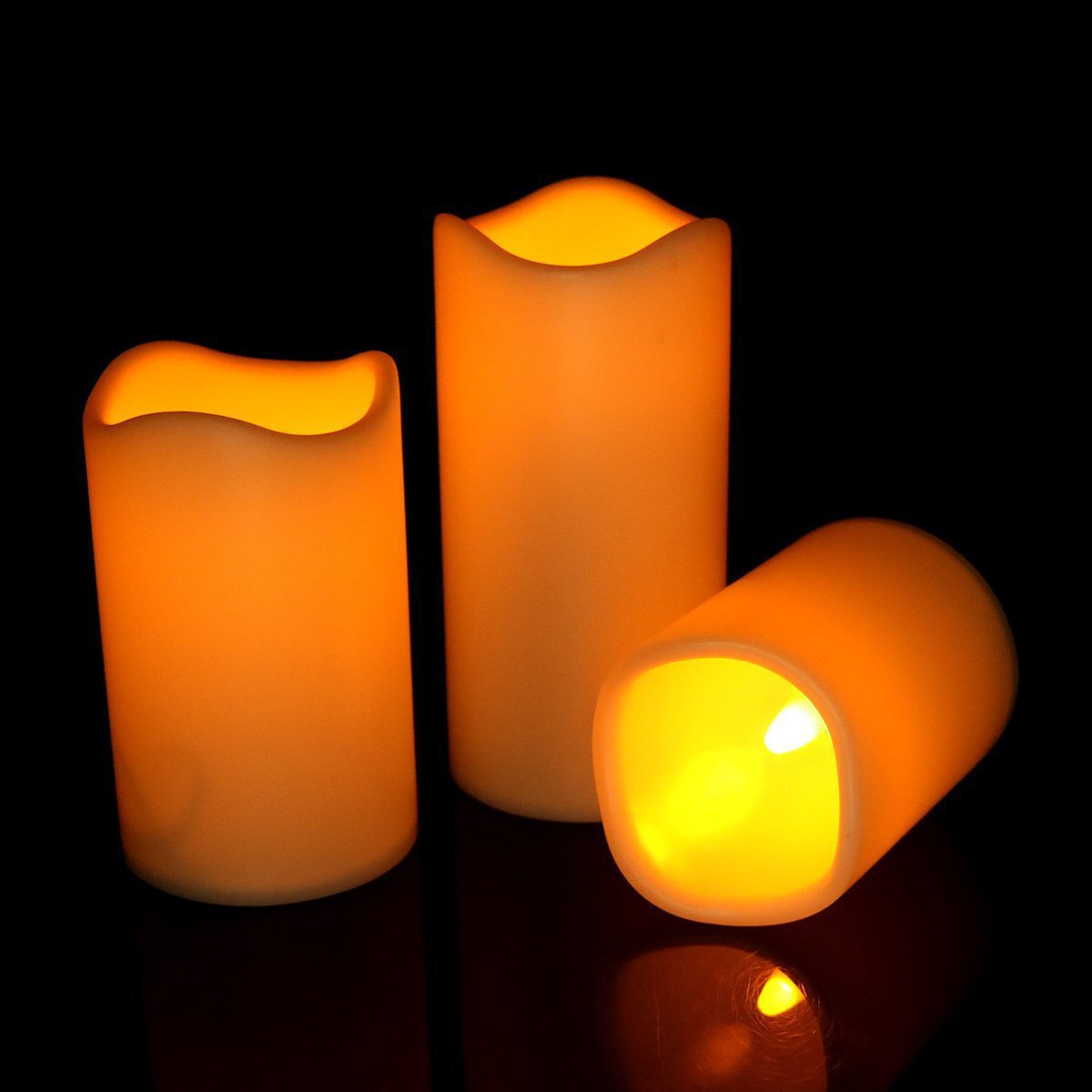 Wave Mouth LED Candle Cylindrical Electronic Candle Light Wedding…
