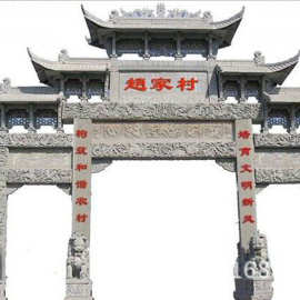 河北石牌楼厂家 花岗岩石雕牌楼图片 大型园林石雕牌坊牌楼价格
