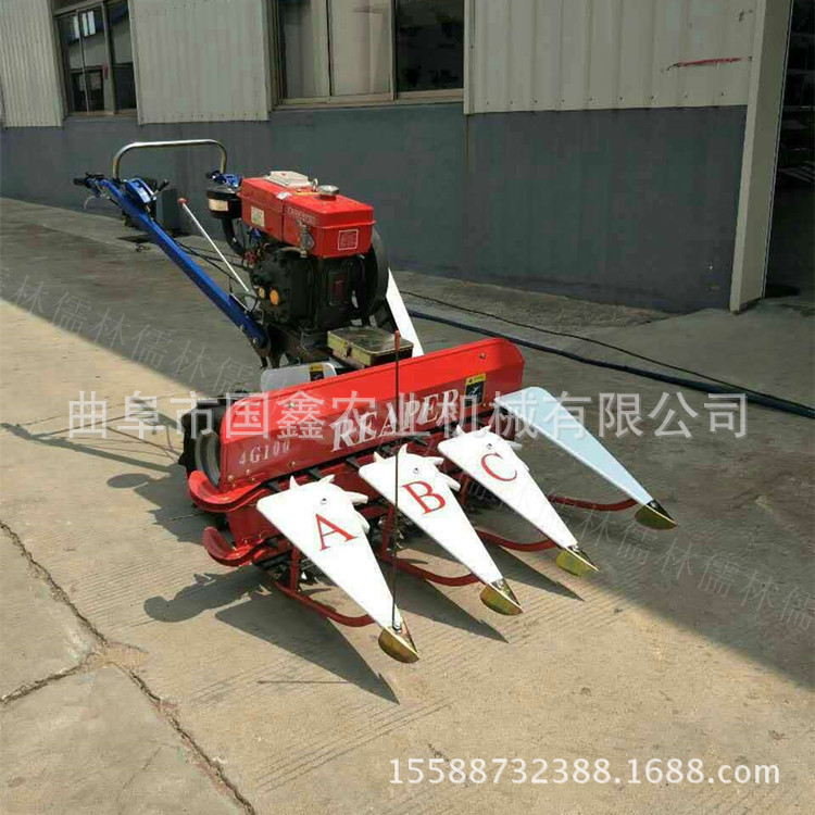 二连浩特链条传动大豆收割机 悬挂式收割机