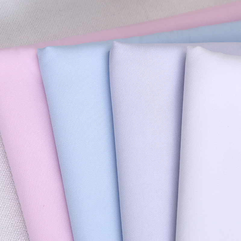 厂家直售 CVC斜纹 全活性染色 衬衫面料职业装衬衫布 高密