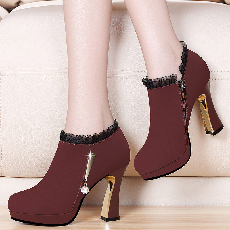 Bottes femme en Daim - Ref 3355324 Image 4