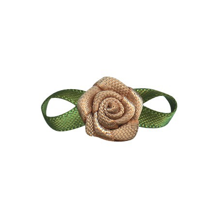Yao Ming decoración de flores DIY hecho a mano 2 puntos Rosa ropa interior Decoración Accesorios hechos a mano cinta pequeña flor arco