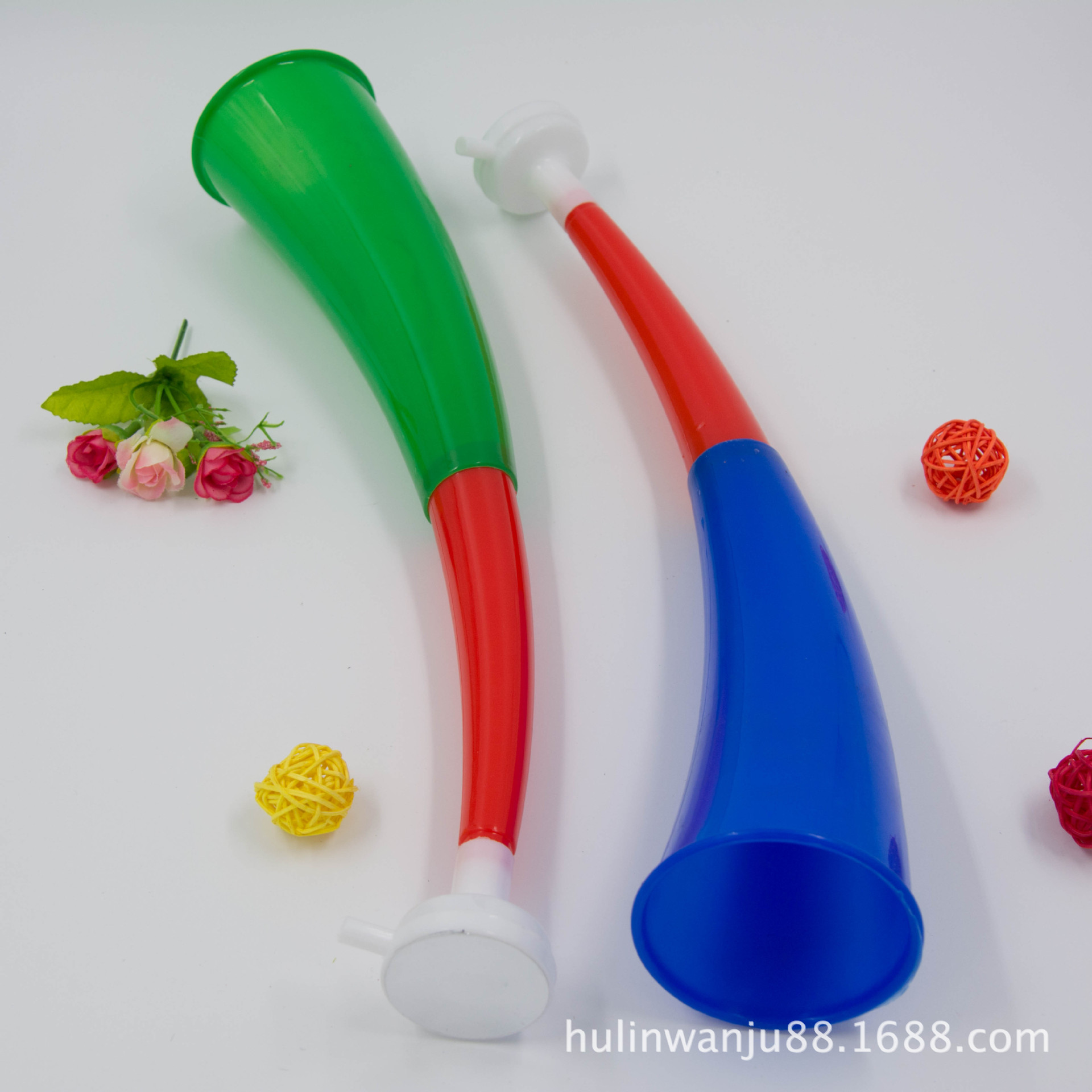 Copa del Mundo gran fan de bocina de bocina de plástico retráctil props juguetes para niños fabricantes al por mayor