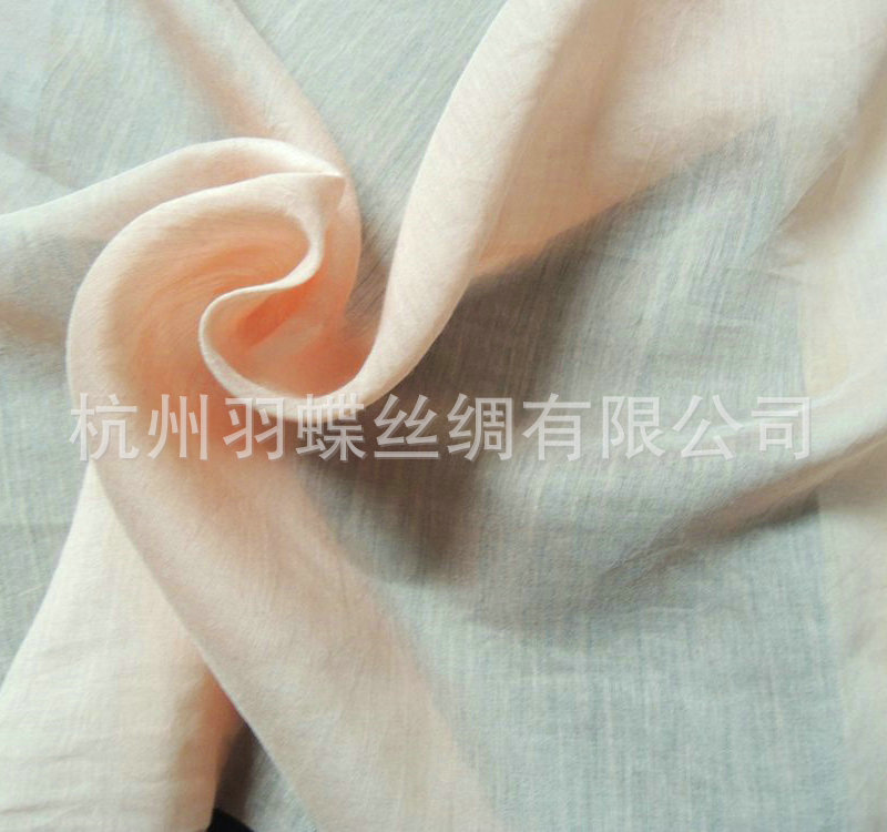 10MM丝棉绡 真丝柯根纱 丝棉柯根纱丝绸面料 时尚女装面料批发