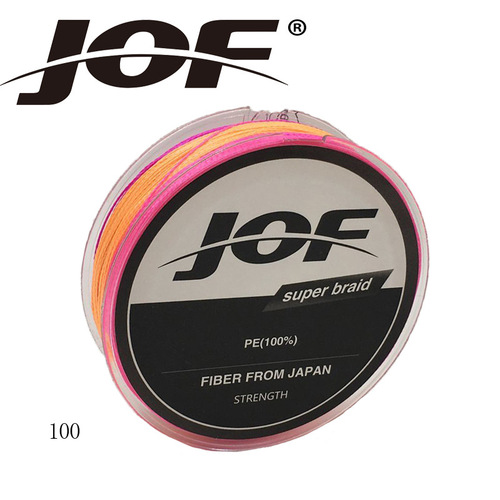 JOF colorful 100-meter strong horse fish line, ten-meter one-color PE line, Xinli fishing gear manufacturer direct sales fishing line wholesale