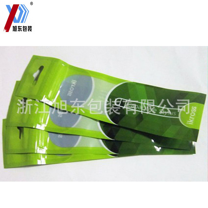 电子烟袋 飞机挂孔 骨链自封复合拉链袋 阴阳开透明窗口厂家定