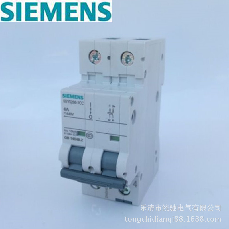 SIEMENS/西门子 塑壳断路器5SY5206-7CC 5SY5 C6 2P