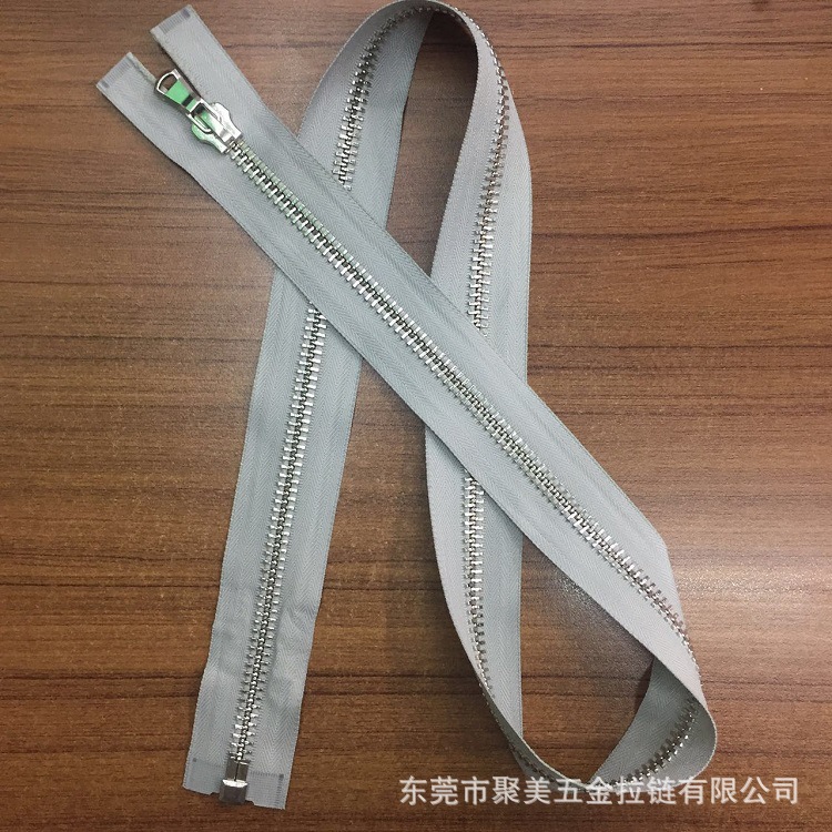 10号金属白金Y牙欧款前点开尾拉链厂家直销