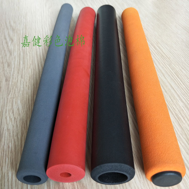 订制橡塑nbr海绵手把套 黑色双节甩棍儿童泡棉护套 高密度发泡管