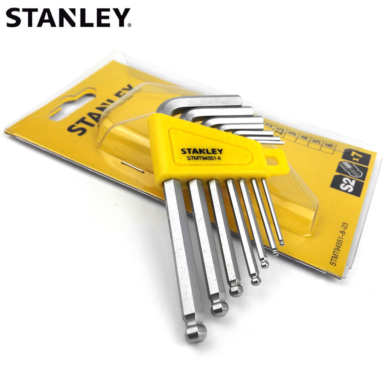 STANLEY史丹利7件套球头内六角扳手 公制94-551-23 英制94-552-23