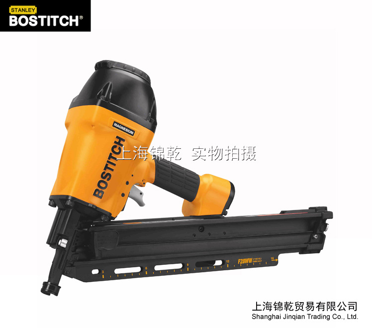 美国BOSTITCH史丹利 F28WW 28度焊丝连接斜排钉枪 木结构排钉枪