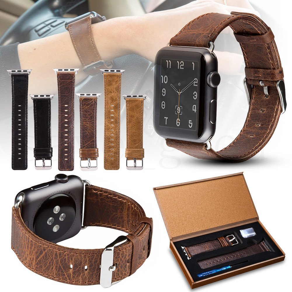Genuine Leather Apple Watch Band 3