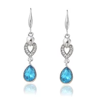 Taobao Mall Горячие продажи Непосредственные продажи кристальные серьги Love Base 312