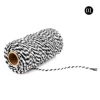 01# black+white*2mm dual -color cotton rope (100 yards)