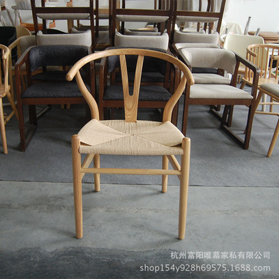 Y chair Northern Europe solid wood Western Restaurant designer New Chinese style Homestay Leisure chair Teahouse Armchair