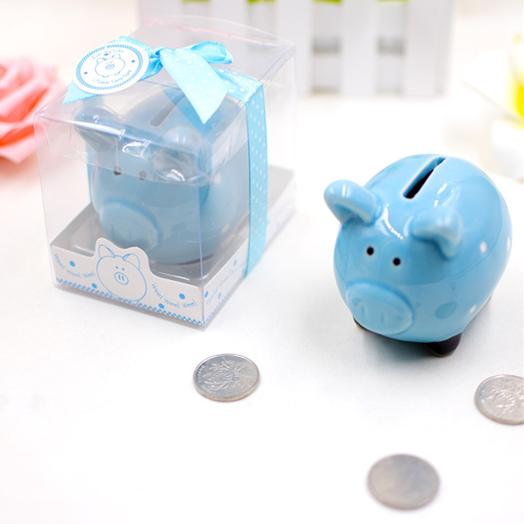 Piggy Bank Animal White Pottery Toys display picture 4
