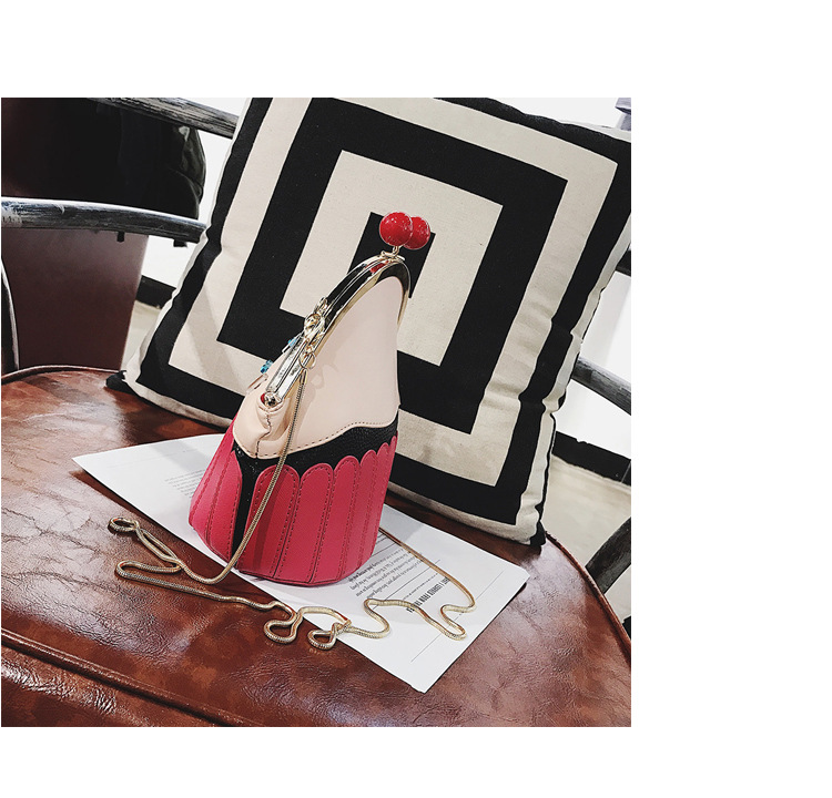 Women's Small Pu Leather Ice Cream Cute Bucket Clipped Button Shoulder стиле bag display picture 10