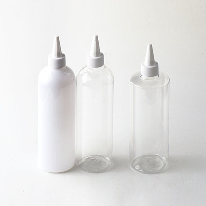 厂家直销400ml尖嘴盖瓶乳液瓶PET塑料瓶爽肤水瓶化妆品包材空瓶