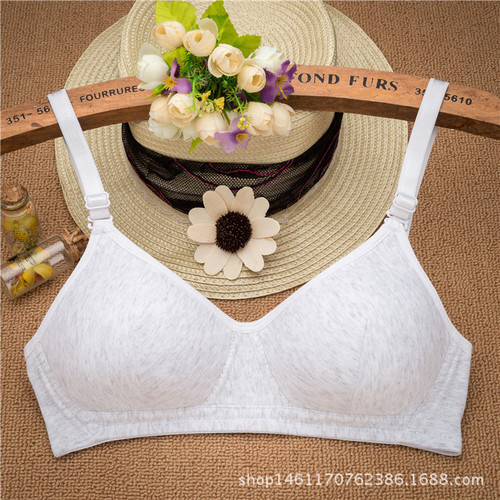 Summer Korean style simple girl underwear junior high school student underwear development period underwear pure cotton no wire bra