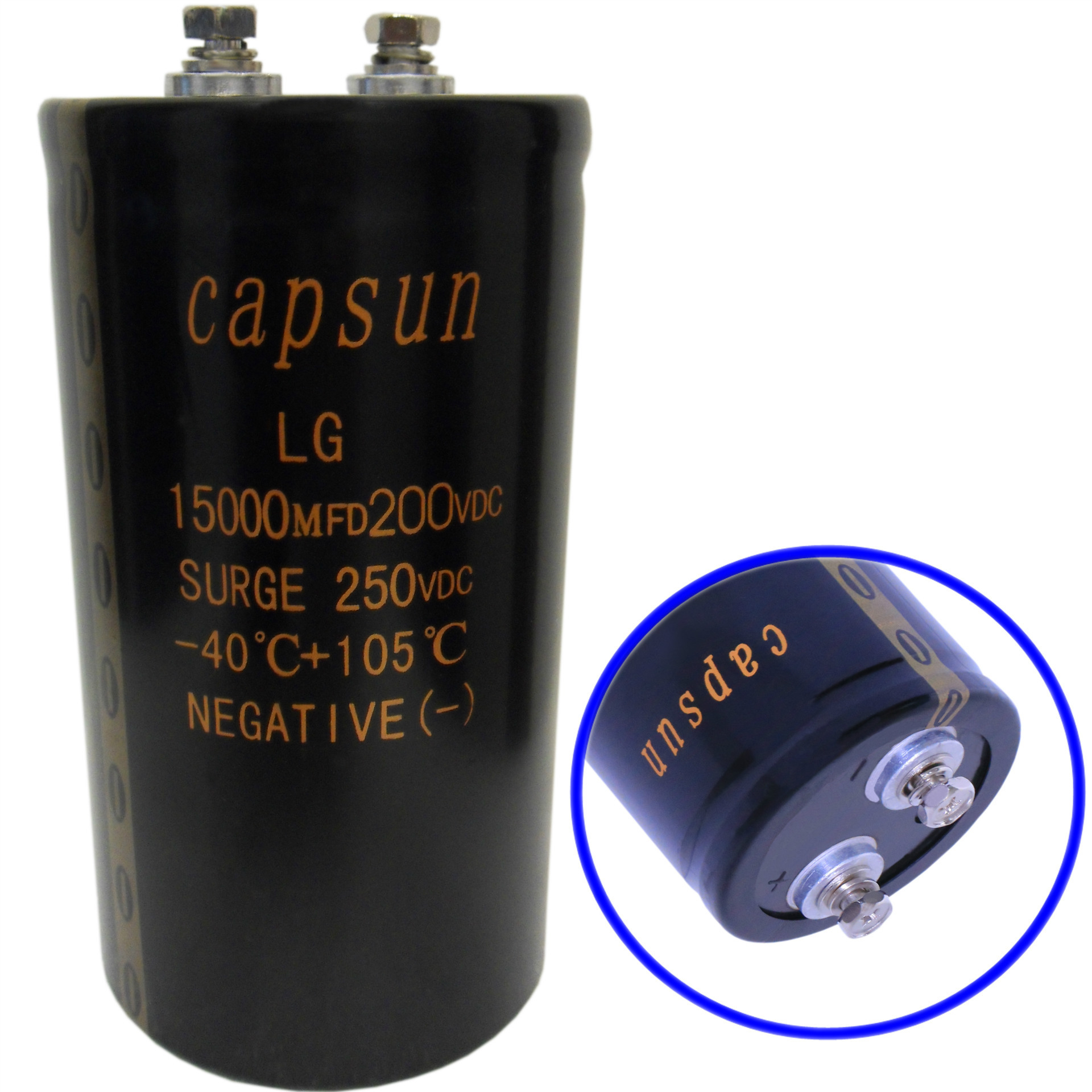 电容高储能电容器LG系列黑金15000UF200V螺柱焊机专用电解电容器