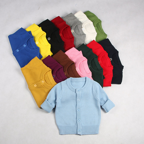 ins sweaters children's sweaters children's cardigans boys and girls sweaters children's cotton knitted jackets