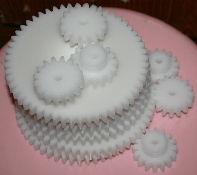 定制加工 塑料POM尼龙MC铜 伞齿 涡轮蜗杆 齿轮 斜齿 轴|ms