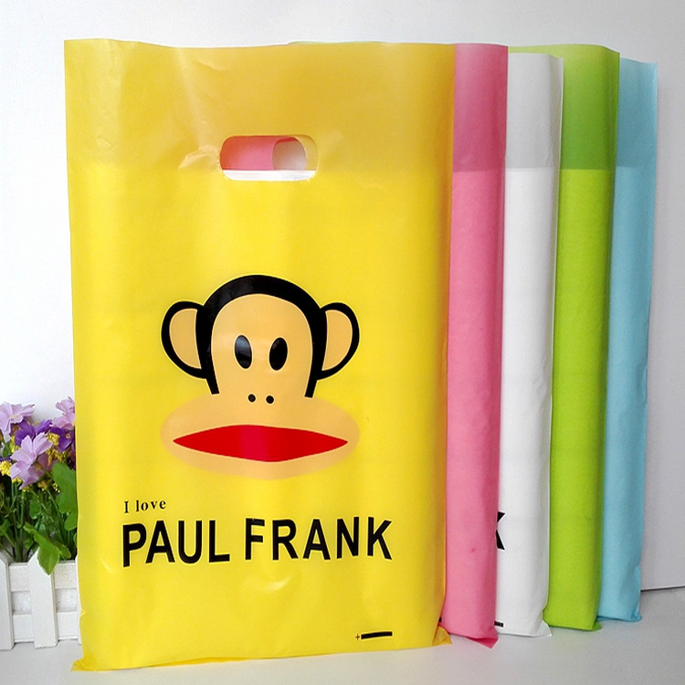 新款直销全新料加厚高档PE礼品服装塑料袋25*35平口童装袋包邮|ms