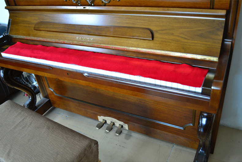 Fábrica al por mayor paño de piano paño a prueba de polvo paño a prueba de humedad de doble cara cubierta de lana paño de mantenimiento clave de piano entrega de una pieza