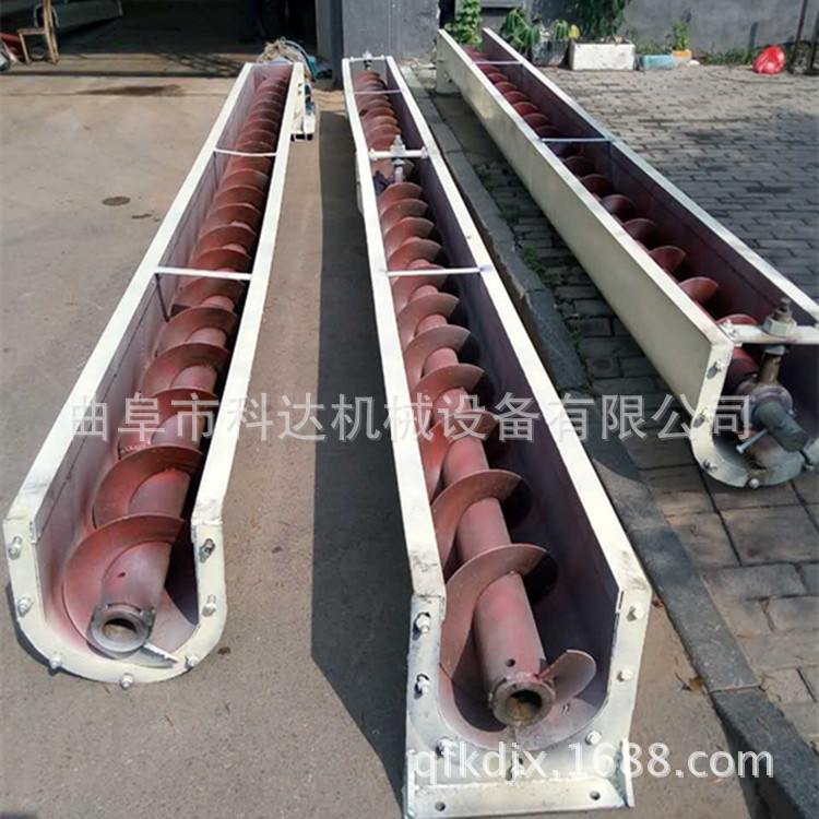 食盐螺旋提升机 封闭式绞龙输送机 下料口长度按需定制 一机多用