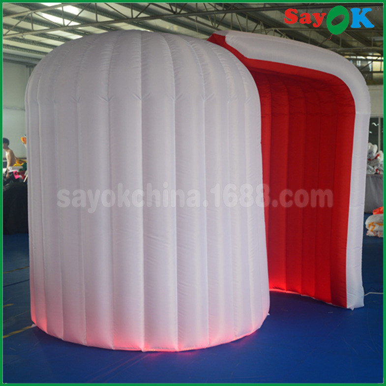 Snailinflatablephotoboothigloo便携式广场蜗牛充气照相亭帐篷