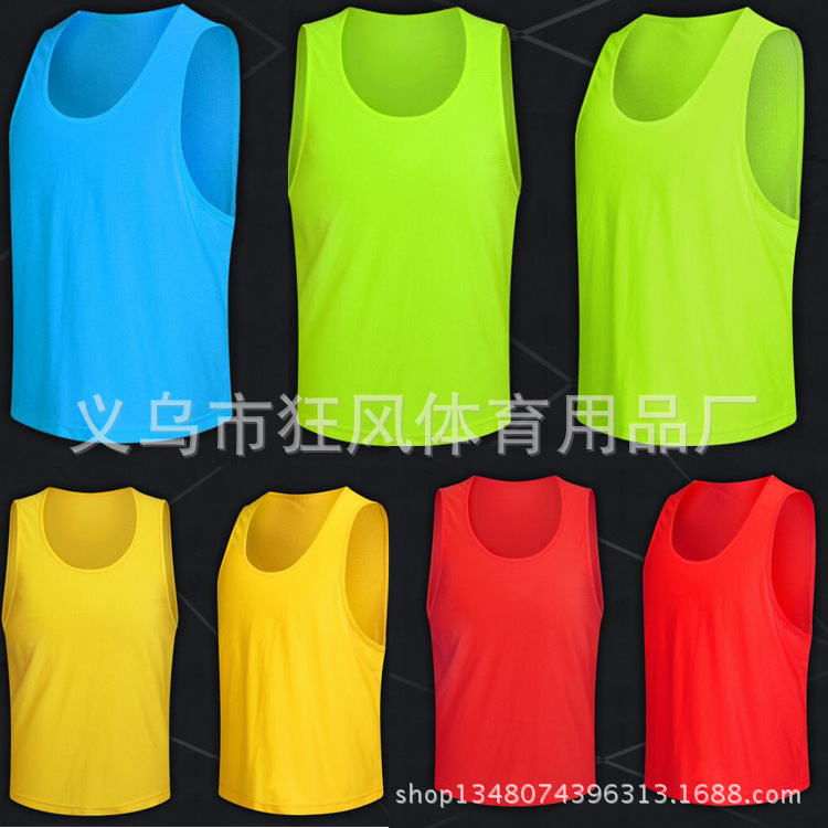 football Packet Confrontation clothes Mesh ventilation Vest football Basketball Training Vest children Points jersey Customizable