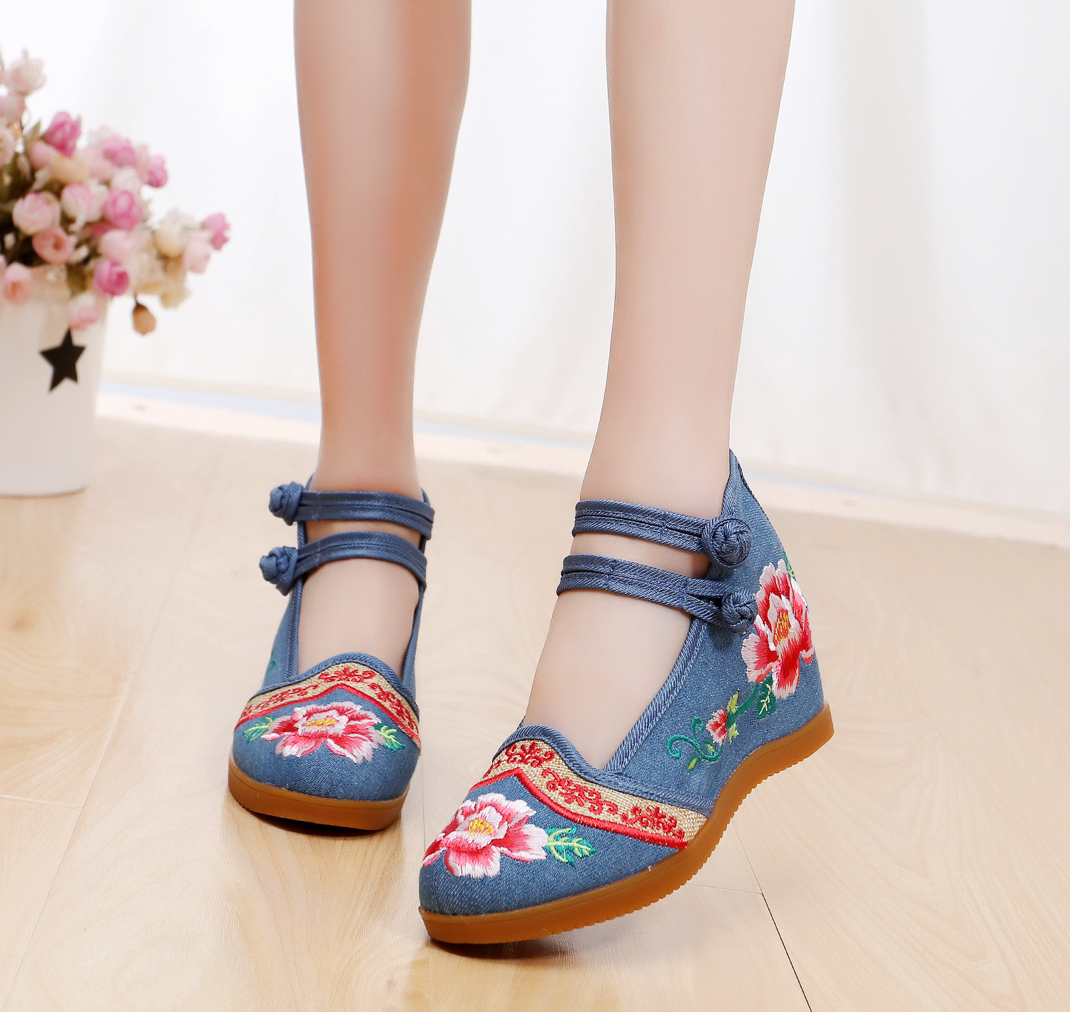 Mocassins femme en Toile - Ref 3440354 Image 8