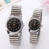 Elastic watch, retro quartz watches, precise steel belt for elderly, on elastic band, for middle age