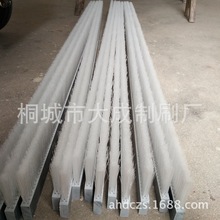 供应电梯扶梯安全密封毛刷条 陶瓷厂用2米3排毛pvc条刷 条形刷子