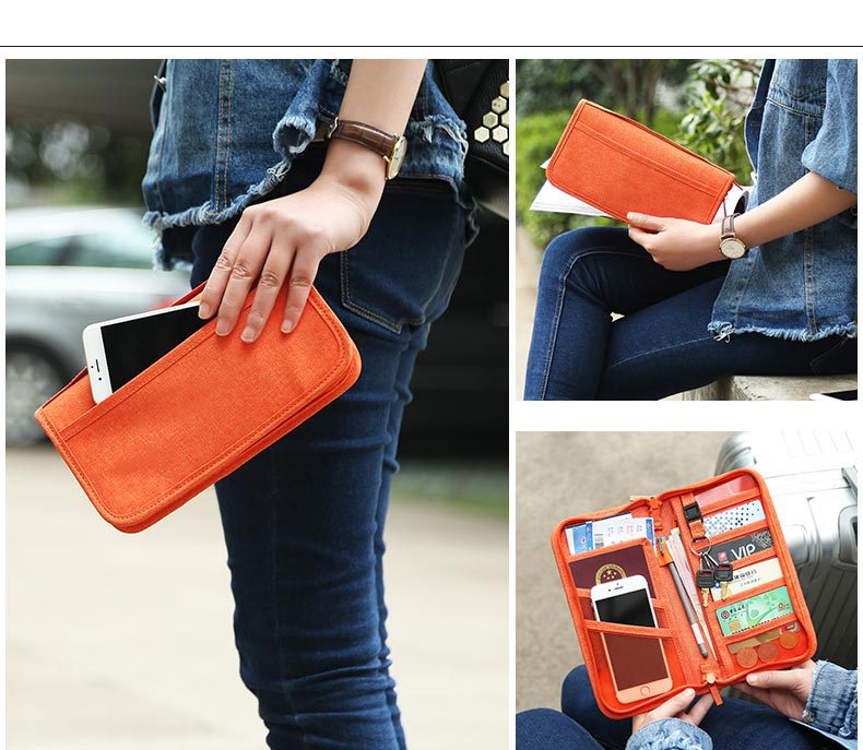 142g Weight 100pcs Quantity Nylon Material Solid Color Pattern Casual Style Simple Certificates Mobile Phone Change Storage Bag Wholesale Nihaojewelry 14