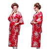 Hot summer women kimono national stage performance cherry blossom performance photo portrait costume red and kim