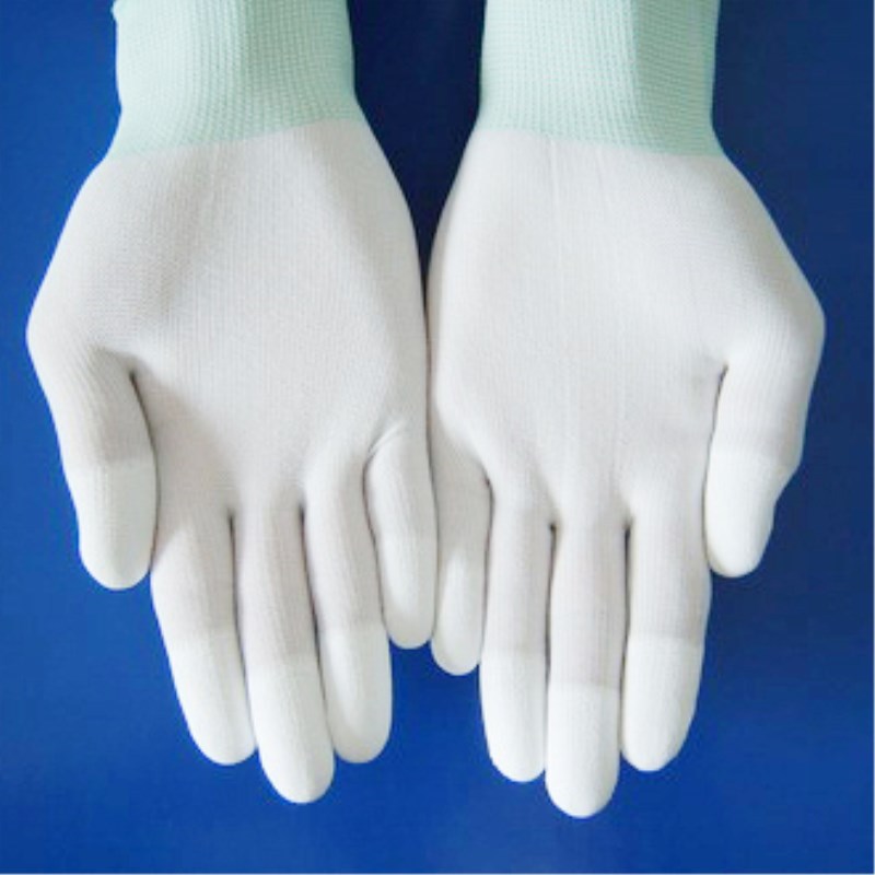 防静电手套 PU涂掌独立包装无尘手套 涂层防静电 防滑防护手套