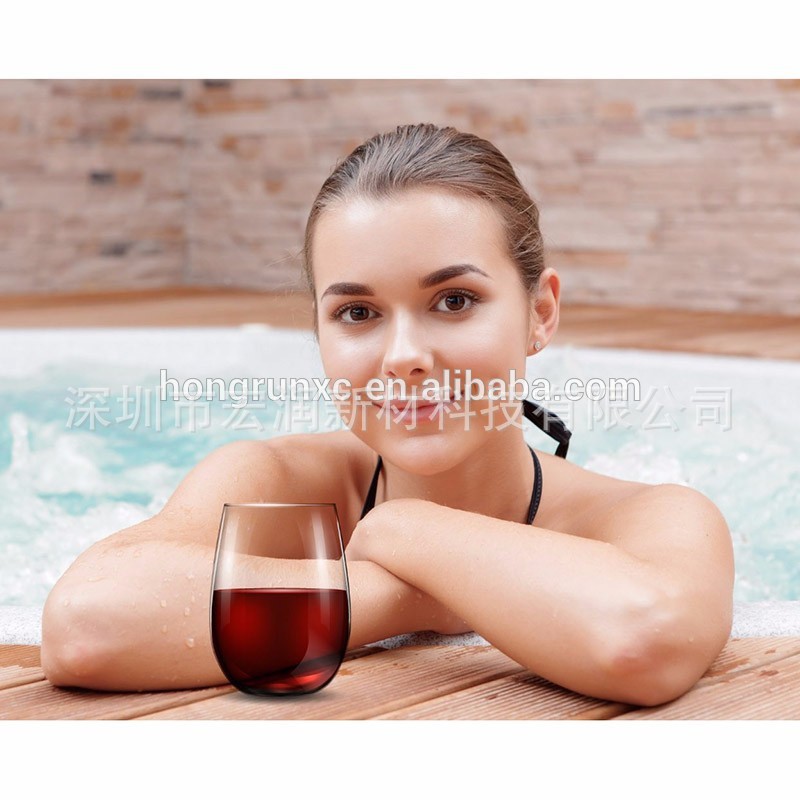 塑料紅酒杯  無(wú)腳塑料杯   塑料冰飲杯