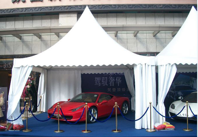 空心帐蓬 尖顶帐蓬 铝管帐蓬