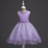 Children's evening dress for princess, nail sequins, skirt, tutu skirt