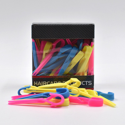 美发化妆盒装交叉夹美发用定位烫夹造型夹 头发分区夹子|ms