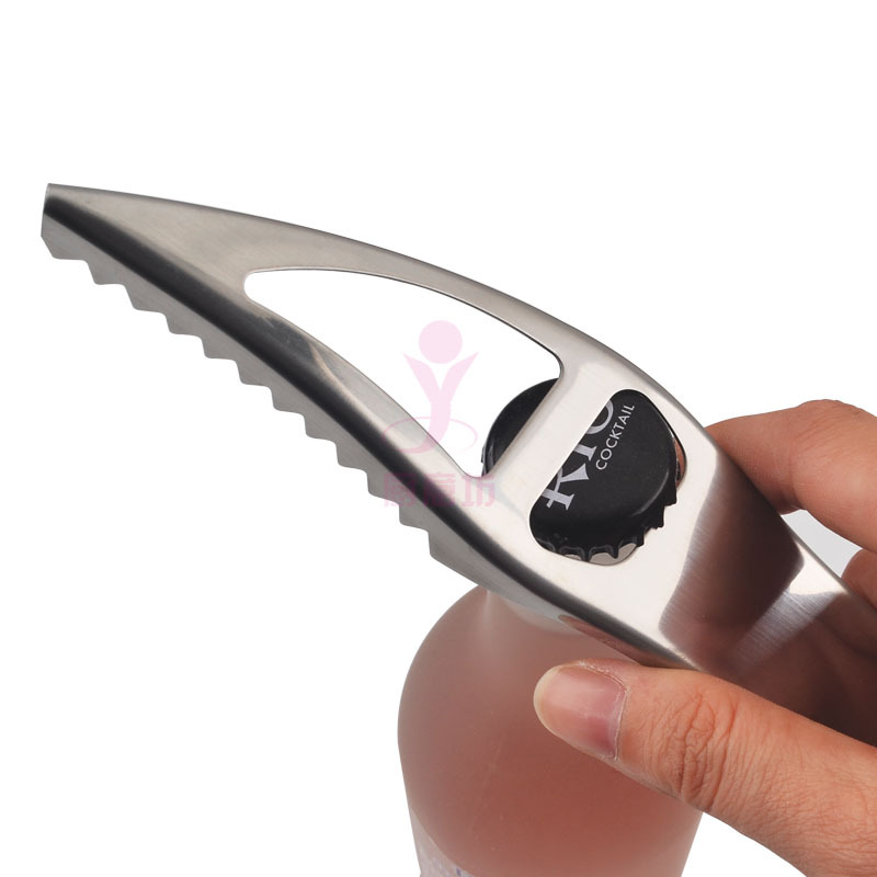 Multifuncional de acero inoxidable Escala de pescado Cepilladora abridor de botellas cortador de escala de pescado práctico fácil removedor de escala abridor de botella gadget