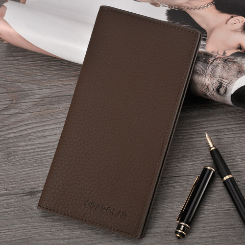 New men's long wallet men's student thin simple Japanese and Korean version multi-card slot long wallet wholesale ticket holder