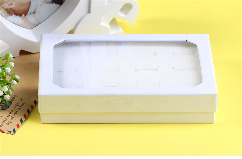 12 Hole Ring Display Box Transparent World Cover Carton Fashion Rings Storage Boxes display picture 3