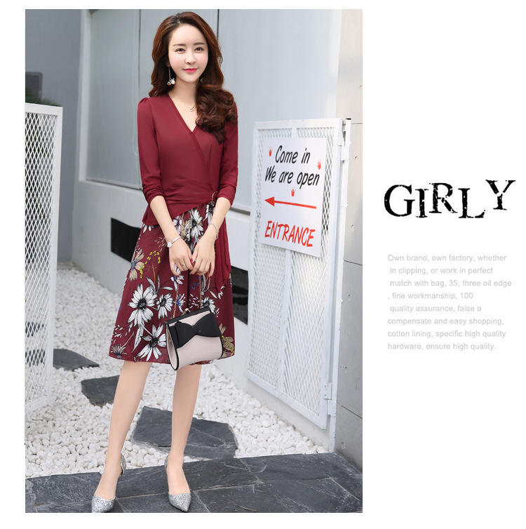 欣贝拉，2017新款春装，连衣裙，两件套，