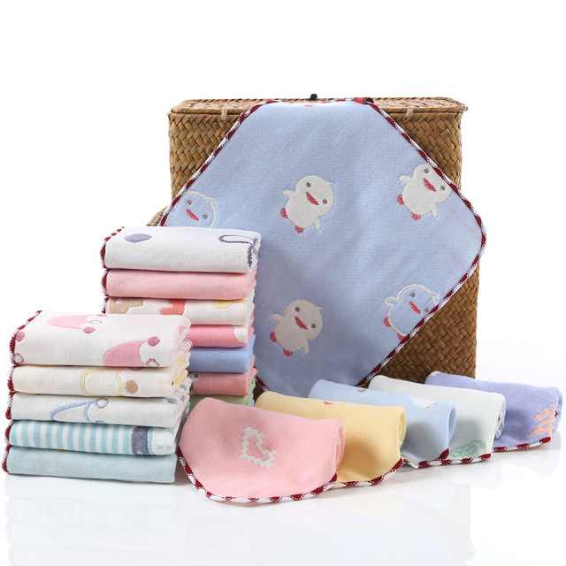6 sáu lớp gạc bông khăn yếm bé khăn nhỏ bông vườn ươm sản phẩm em bé bán buôn Khăn