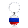 Cross -border explosion hot -selling World Cup football metal keychain 32 strong football power