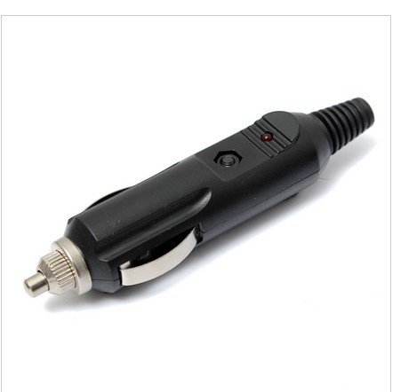 汽车用美式点烟器插头车载电木耐高温有保险管点烟器公头带指示灯|ms