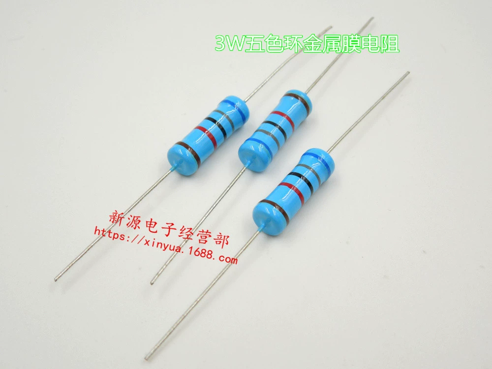 1,5 k 1K5 3W металлическая пленка точность сопротивления 1% точность сопротивления цветное кольцо сопротивление