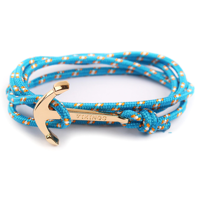 19g Weight Bracelets Classification Alloy, rope Chain Material 1 Piece Quantity Business, Daily, Street Occasion Alloy, rope Material Anchor Pattern Men's Gender Plating Design Casual Style Casual Anchor Alloy Rope Plating Men's Bracelets Men's Chain Bracelets 6